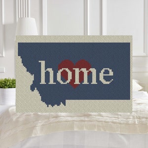 Montana Home C2C Afghan Crochet Pattern | Corner to Corner PDF Crochet Blanket Pattern | Graph Chart Graphghans Cross Stitch Tapestry Filet