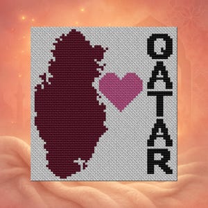 Heart Qatar C2C & Graphghan Lapghan Crochet Pattern Digital PDF Instant Download | Stitch a Blanket Cross Stitch | Tapestry for Wall Décor