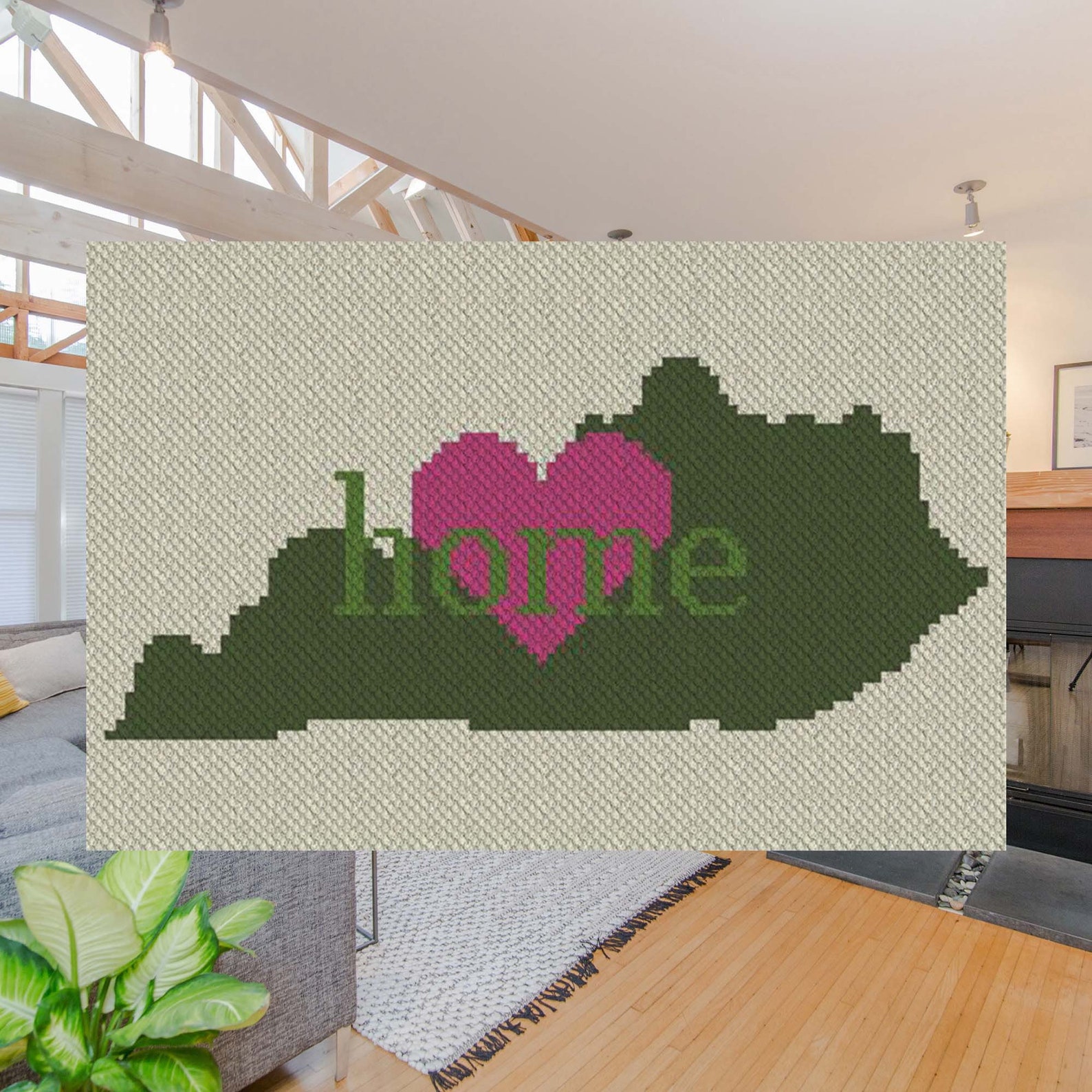 Kentucky Home C2C Afghan Crochet Pattern Corner to Corner Etsy