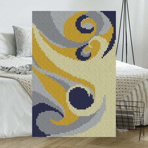 Winds of Change C2C Crochet Pattern Afghan Corner to Corner Crochet Pattern Blanket | PDF Crochet Pattern Includes Graph Chart for Graphghan