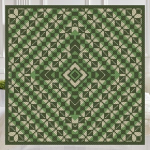 King Patty Pans Argyle Afghan C2C Crochet Pattern | Corner to Corner Crochet Blanket PDF Crochet Pattern |Graph Chart for Graphghan Tapestry