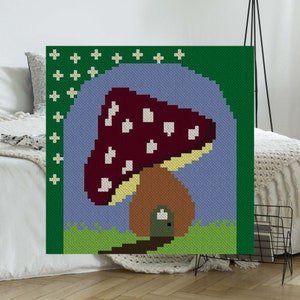 Fairies Forest C2C Crochet Baby Afghan Pattern | Corner to Corner PDF Blanket Pattern | Graph Chart Graphghan Cross Stitch Tapestry Intarsia