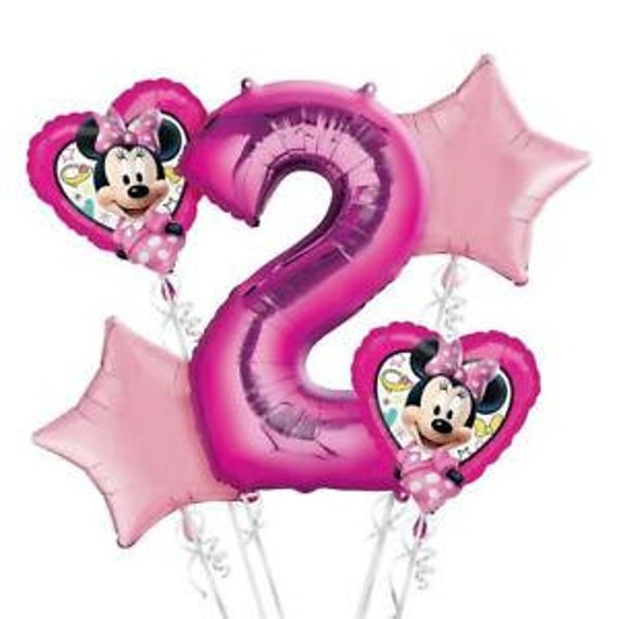 minnie mouse balloon bouquet, party, birthday decorations
