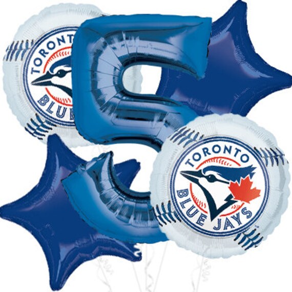 Toronto Blue Jays Balloon Bouquet Baseball Party Birthday Decorations