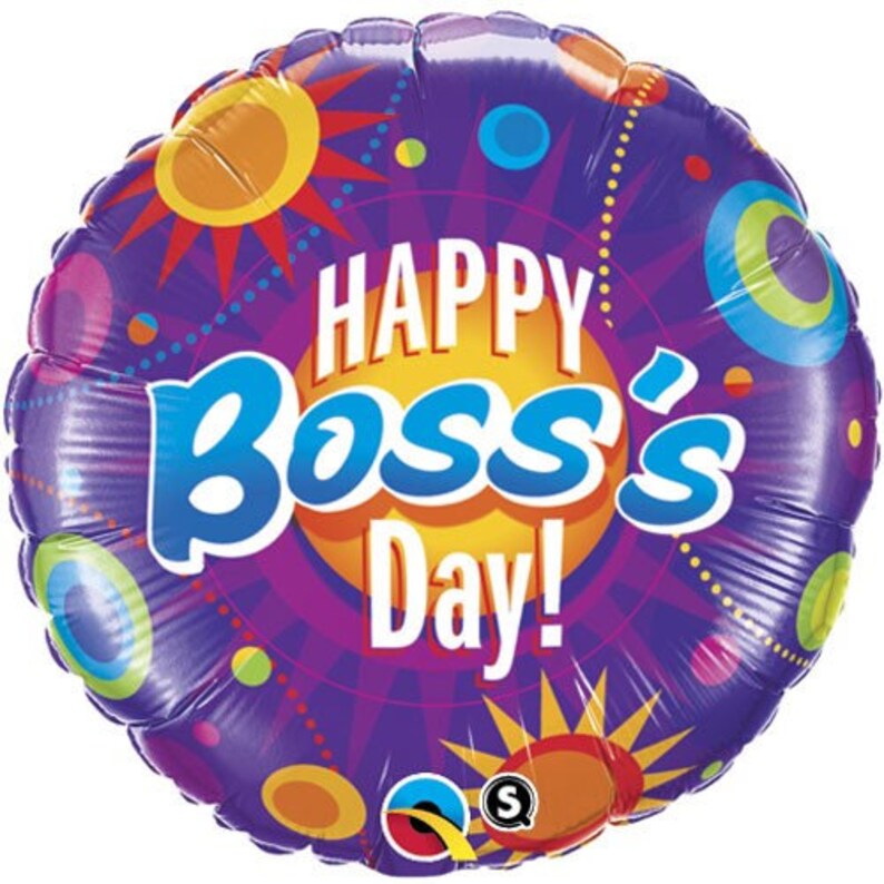Boss's Day Mylar Boss Boss's Day Balloon. Happy Etsy