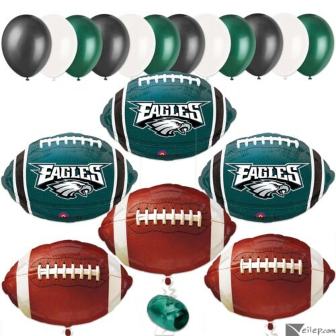Philadelphia Eagles Football Team Balloon Bouquet, Balloons , Sports Etsy