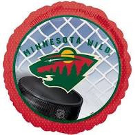 Minnesota Wild Hockey Balloon Sports Balloon Sports Mylar Etsy