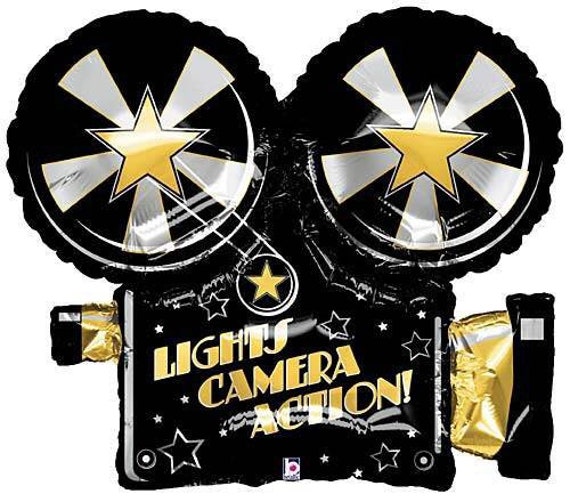 Hollywood Balloon, Lights Camera Action Balloon, Hollywood Party Decorations,  Camera, Hollywood Balloons, Birthday Party, Party Decor, 