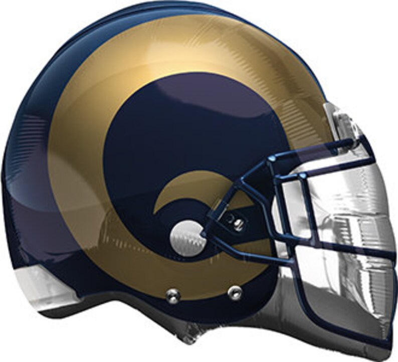 Rams Jumbo Balloon. Football Party Helmet Foil Balloon Mylar Etsy