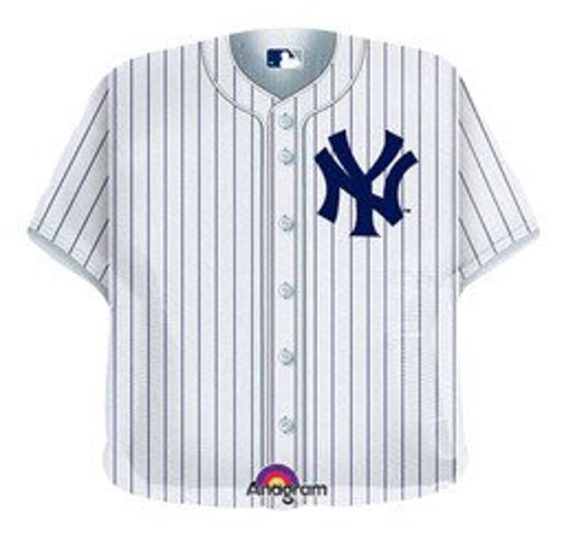 Yankees Jumbo Balloon. Baseball Jersey Balloon Jersey Foil Etsy