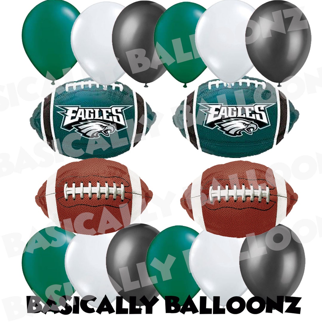 Philadelphia Eagles Football Balloon Bouquet, Balloons, Mylar Balloon