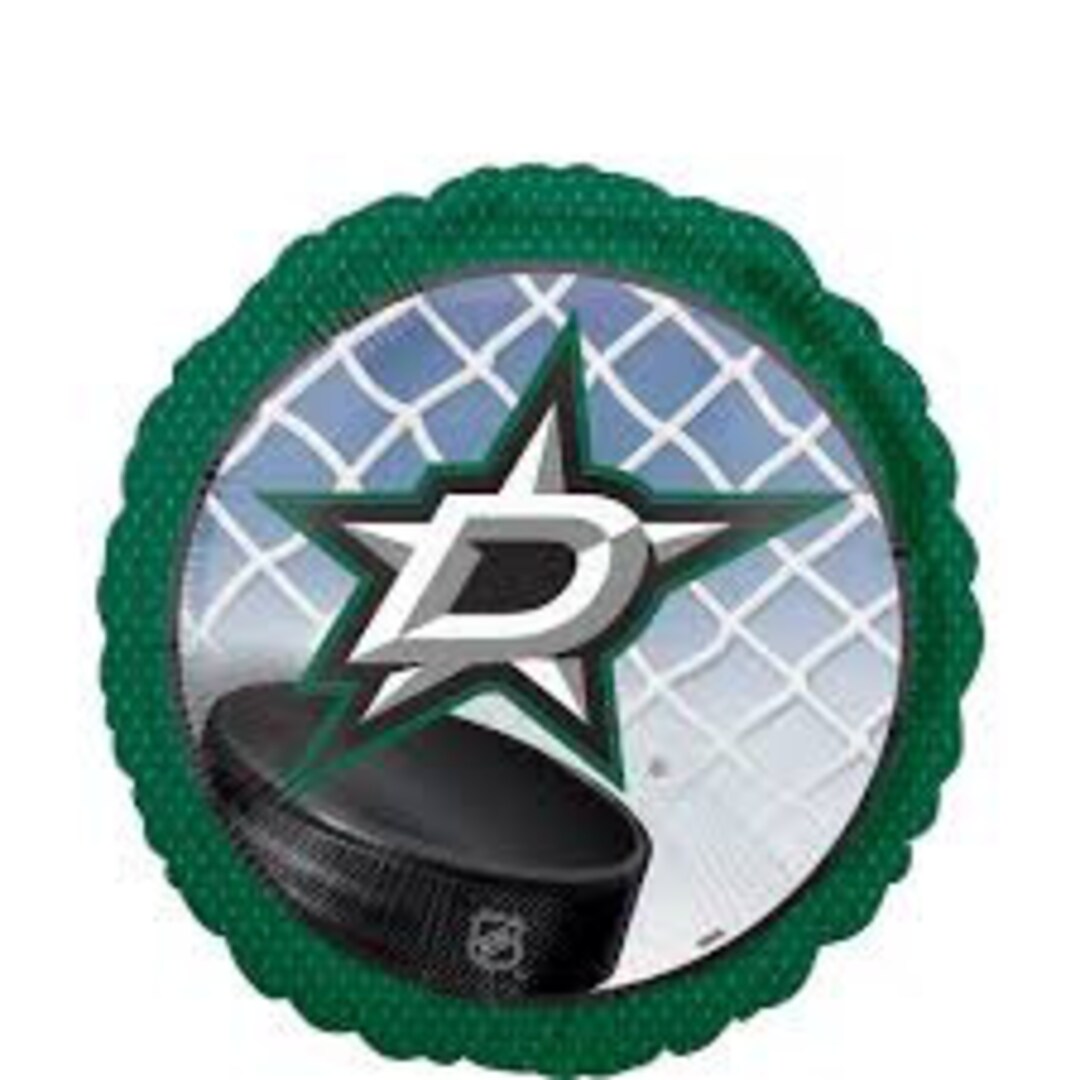 Dallas Stars Hockey Balloon, Sports Balloon, Sports Mylar Balloon