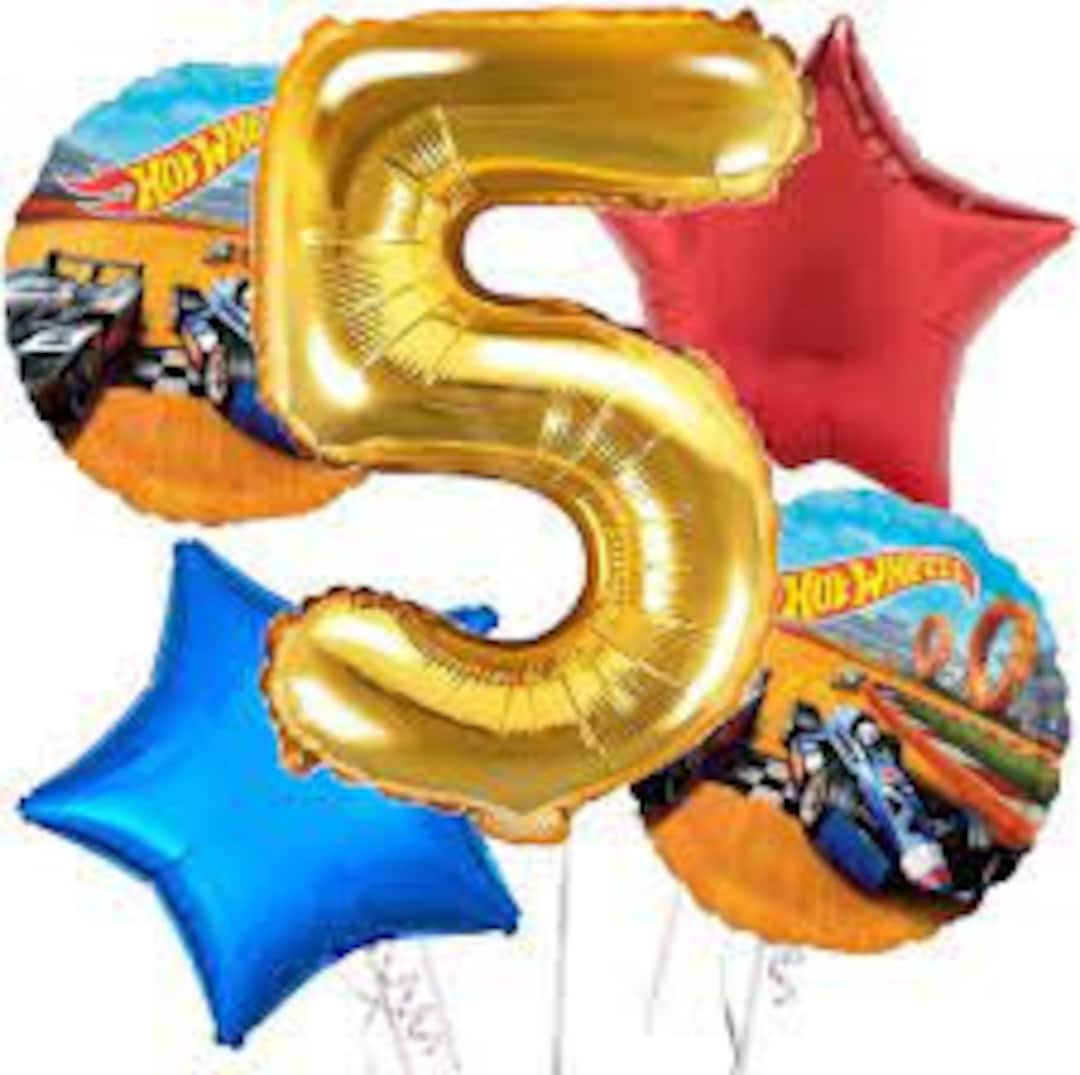 Hot Wheels Balloon Bouquet Mylar Birthday Party Party Etsy