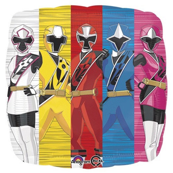 Ninja De Power Rangers En Acier Mylar Power Rangers Ballon Etsy