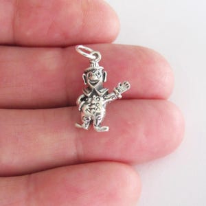 Vintage Sterling Silver Clown Charm 925 Silver Jewelry Kids Gift Box