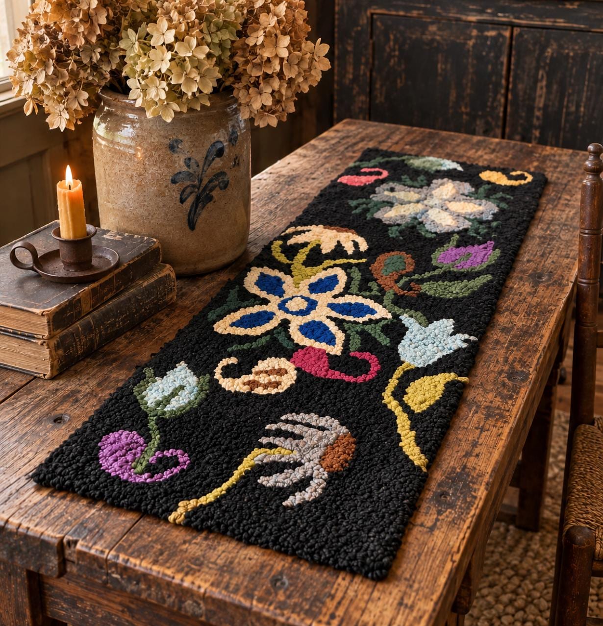Antique Hooked Rug - Etsy