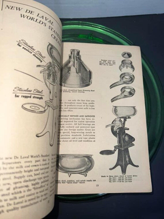Vintage Advertising 1948 De Laval Cream Separator Catalog - Etsy