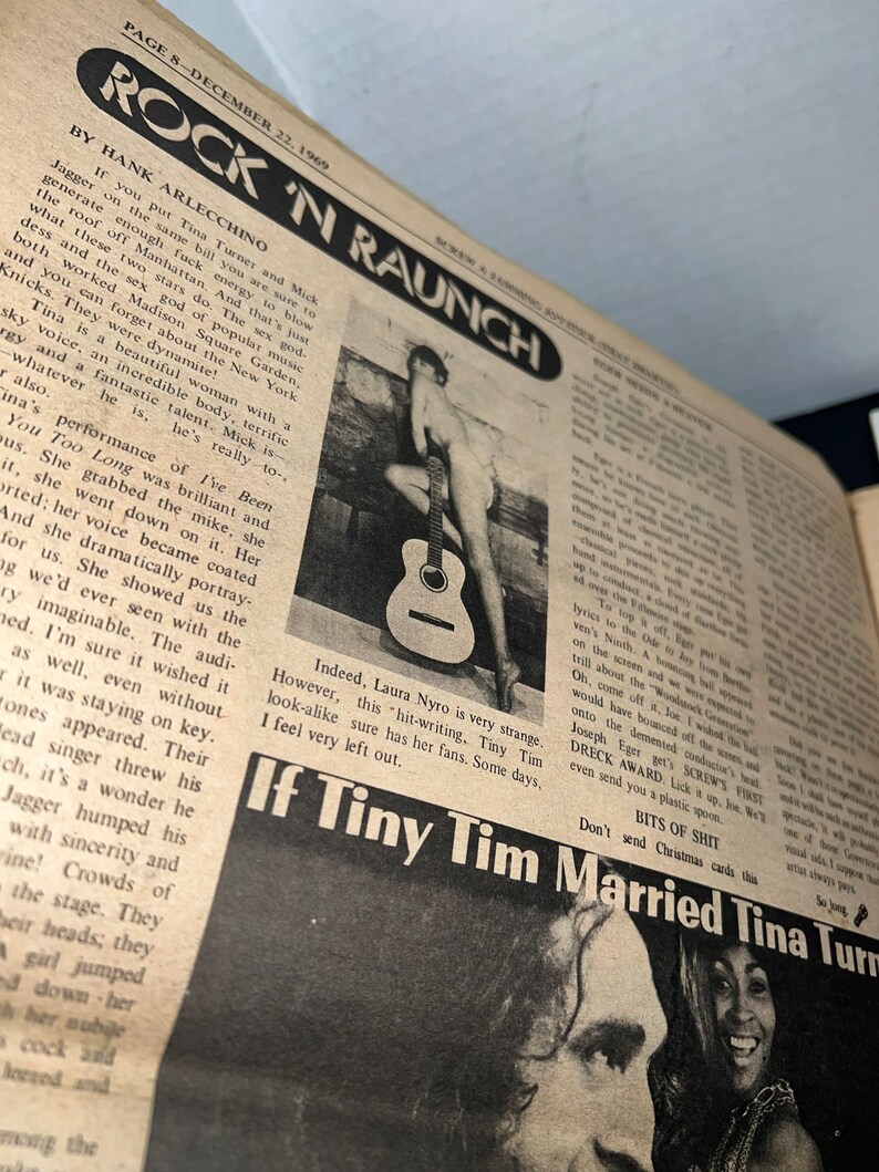 Vintage Screw Magazine Adult Retro Smut 1969 Risqué Hippie Etsy