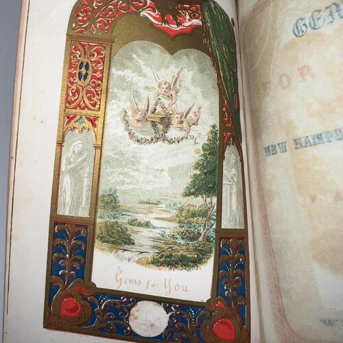 Antique shops poetry Gems for you from New Hampshire authors C 1850 first Ed