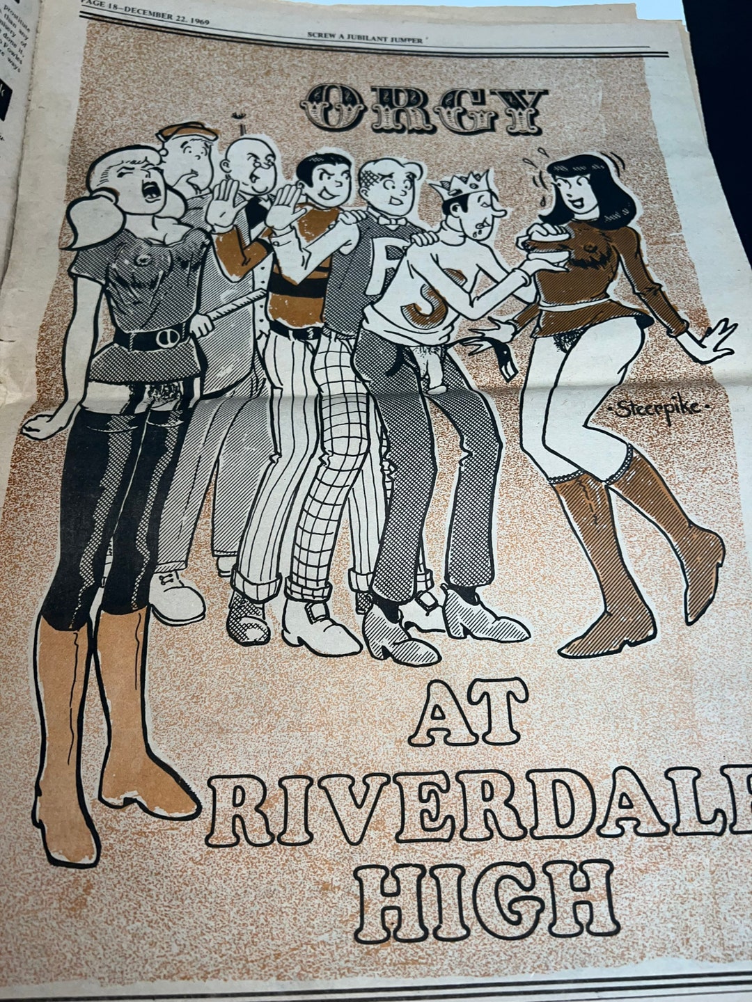 Vintage Screw Magazine Adult Retro Smut 1969 Risqué Hippie Etsy