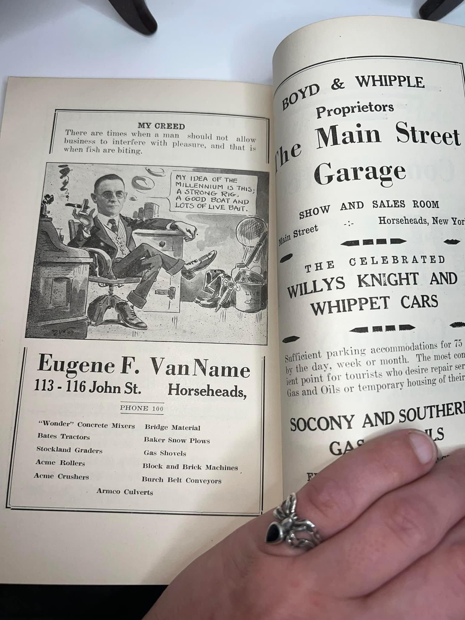 Vintage Early upstate New York cartoonist Zim In dairyland and foolish