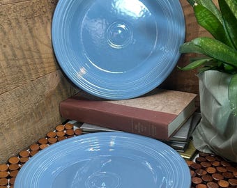 Homer Laughlin Fiesta Periwinkle Dinner Plates Set of 2 – 10.25” Vintage Style Fiesta Ware