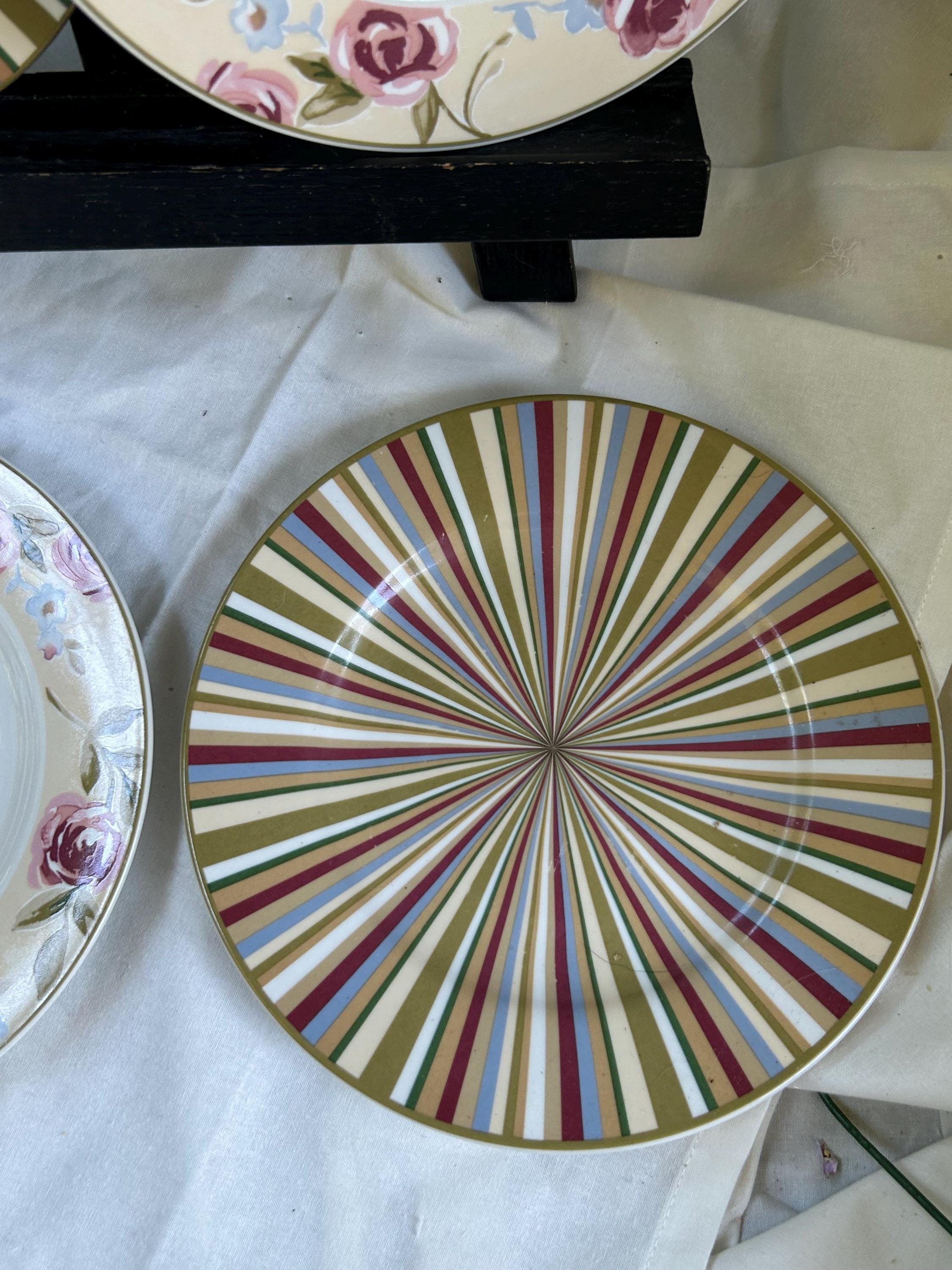 Laura Ashley Hampshire Floral Salad Plates, Set of 4, 7.75