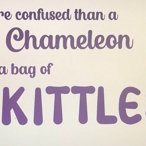 More Confused than a Chameleon In a Bag of Skittles SVG Layered for color Change