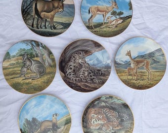 Endangered Species Collector Plates: W.S. George, Will Nelson Art (Set of 7)