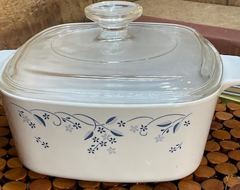 Corningware Provincial Blue 1.5L Casserole Dish with Lid