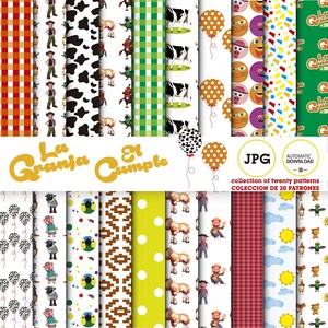 La granja de Zenón, 20 fundos JPG tamanho A3 300 dpi, download imediato