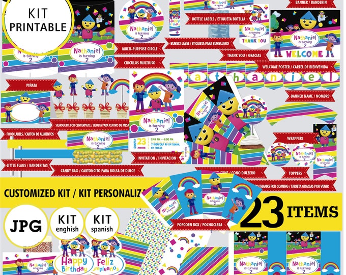 Charlie Colorforms City Kit Printable Custom Logo Birthday - Etsy