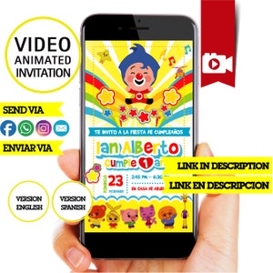Plim plim, invitations vidéo, logo et données personnalisées, invitations de collègues Plim plim MP4