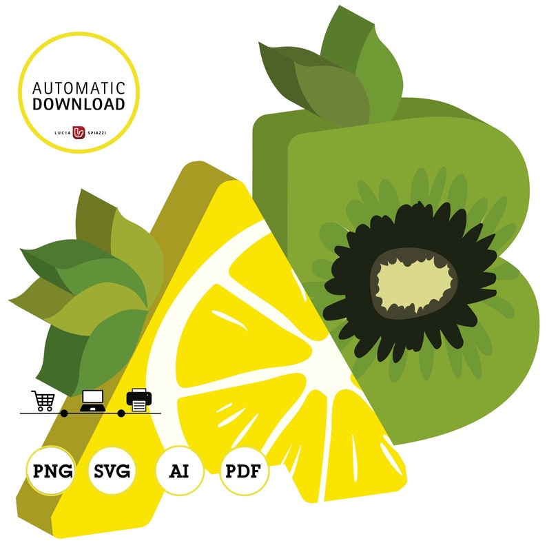 Free Free Fruit Letters Svg 946 SVG PNG EPS DXF File