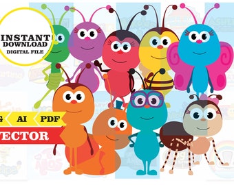 Bichikids, imagenes, clipart SVG, AI, PDF vector