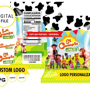 La granja de Zenón, chips bags de Zenón, Archivos JPG en 300 dpi, alta calidad de imagen, archivo imprimible
