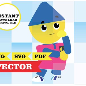 Charlie's Colorforms City, Images, Clipart SVG, PDF Vector, PNG - Etsy