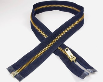 63 cm zipper navy blue