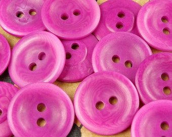 12 Tagua buttons Ø 20 mm- Purple