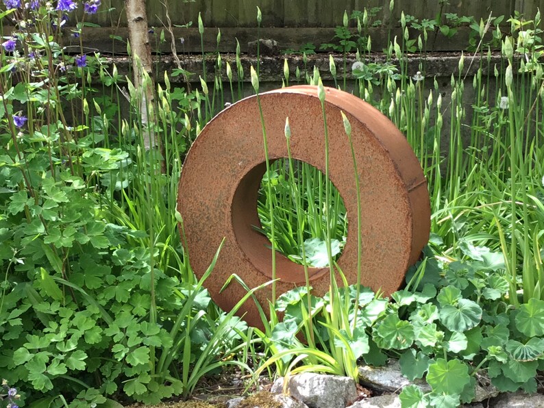 GartenSkulptur / Dekoration / Outdoor moderne Metallkunst Etsy