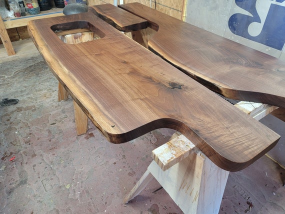Walnut Live Edge Countertops – Hardtwood Custom Woodworks