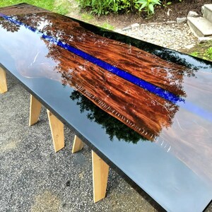 Live Edge Large Conference Table Epoxy River Table With Custom Resin ...