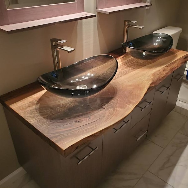 Live Edge Vanity Etsy