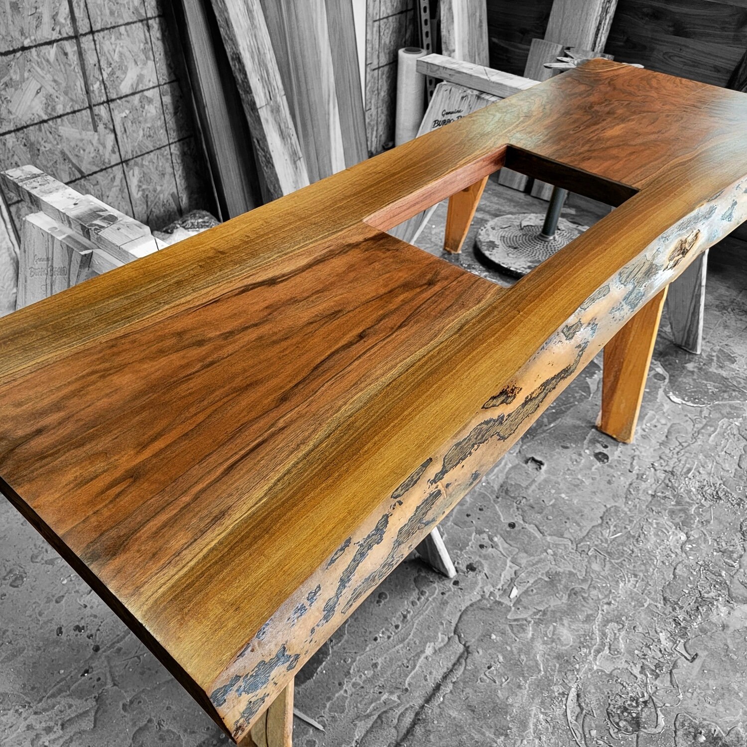 Custom Wood Countertop Live Edge Wood Special Order Etsy