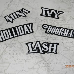 Deadlock Hero Name Glossy Sticker. You pick size.
