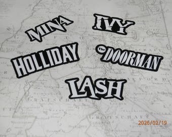 Deadlock Hero Name Glossy Sticker. You pick size.