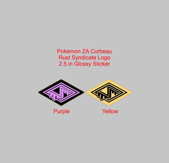 Pokemon Legends Z-A Corbeau Rust Syndicate Logo Emblem Sticker 2.5