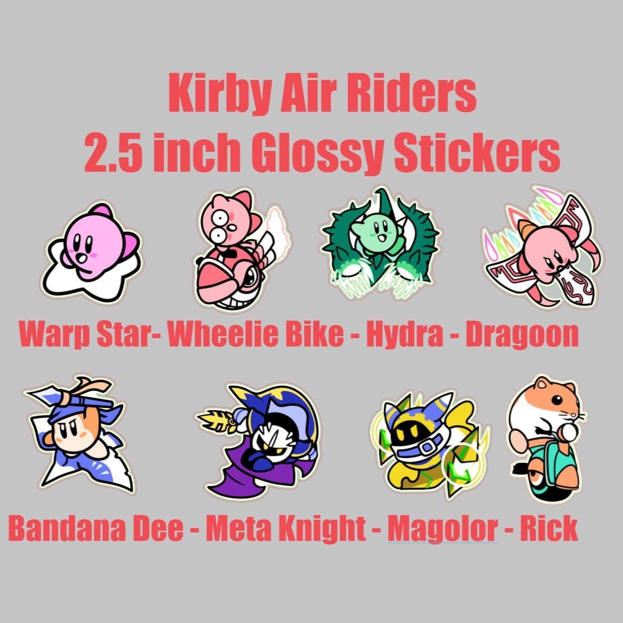 Kirby Air Ride Sticker - Etsy, image size:1242x1242