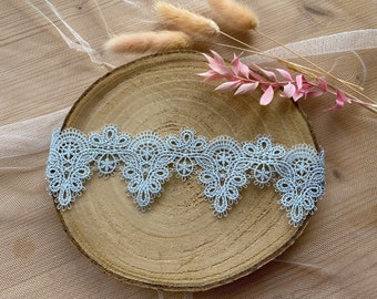 Brautband Spitze Weiß Blau oder Schwarz Hochzeit Accessoires Strumpfband Romantisches Strumpfband BOHO Braut Schmuck Hochzeit