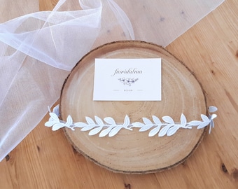 Braut Strumpfband Blätter Mild-Weiß Hochzeit Accessoires Braut Schmuck Spitze Geschenk für Braut Hochzeit Brautstrumpfband Ivory Blätter